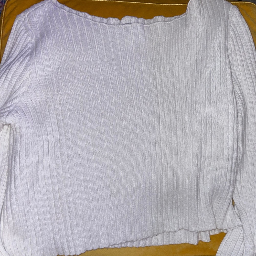 Aerie White Women's sweater